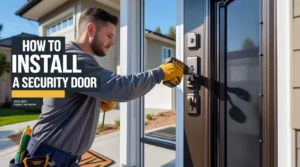how to install a security door