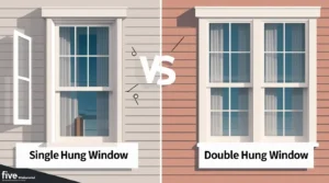 difference between single and double hung windows​