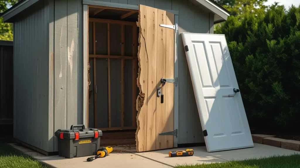 Fix or Replace? When Shed Door Repair Isn’t Enough