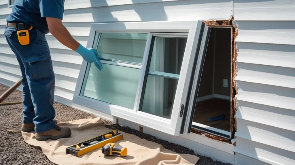 How to Replace a Window in a Mobile Home Safely